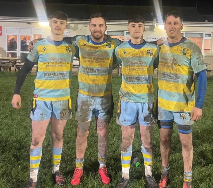 Tyler Lennon, Liam Price, Lennon Reynolds and Mikey Williams scored points for Laugharne